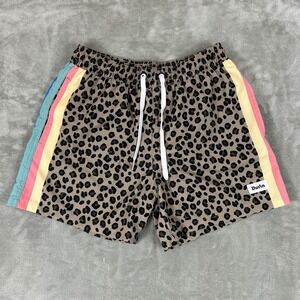 Duvin Cheetah Disco Shorts Mens Medium Swim Trunks Boardshorts Beach Surf